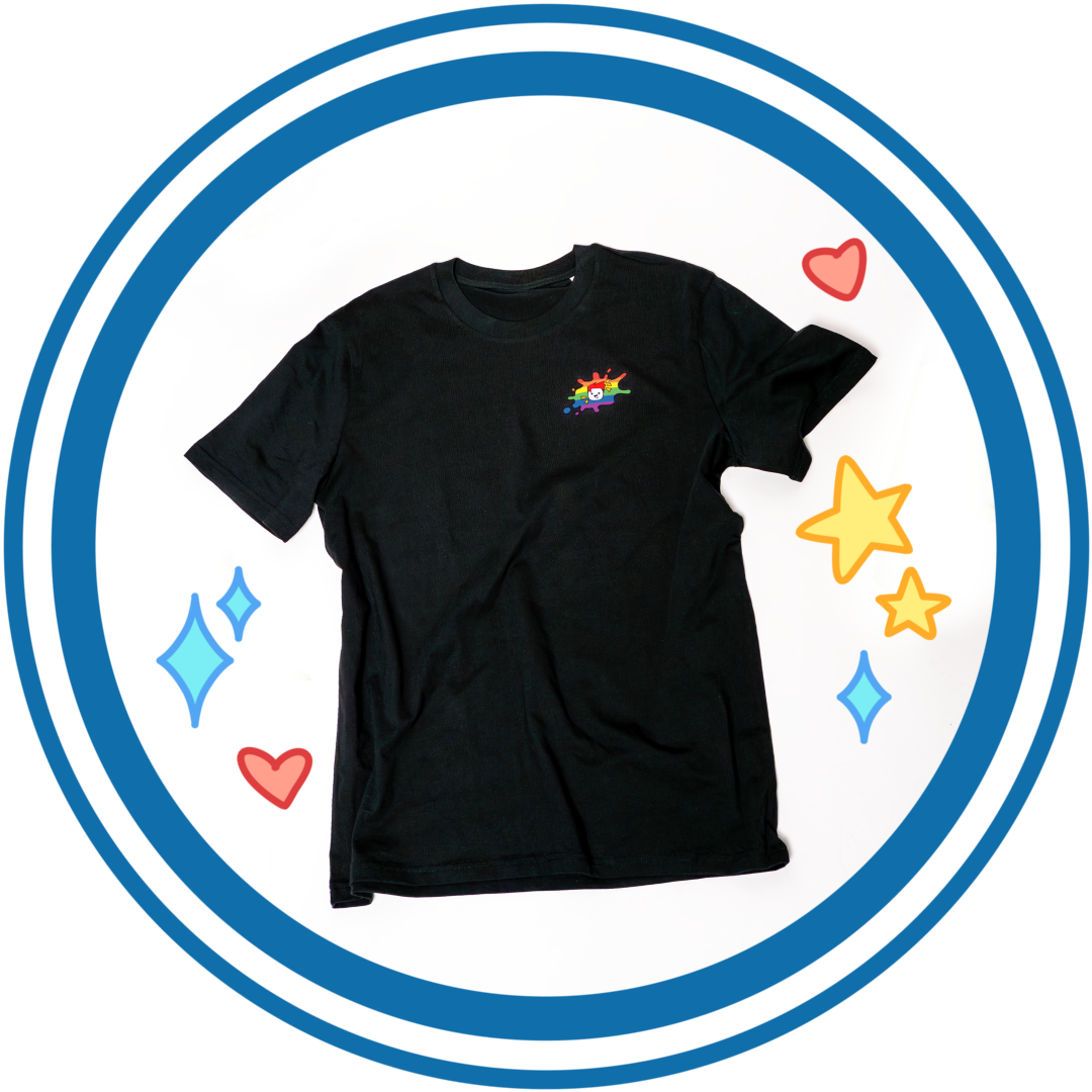 T-Shirt: „Queer Art Heart“