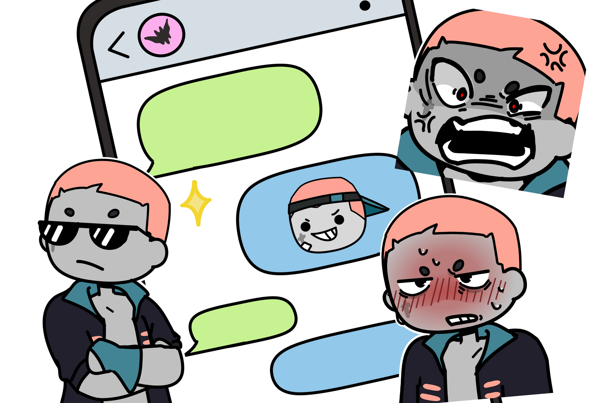 Animated Sticker Set: BUCK