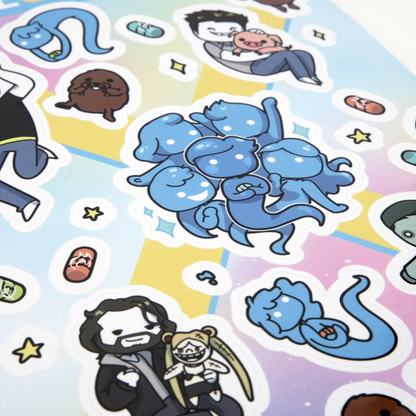 #TubeClashX - "Sidekicks" Sticker Sheet